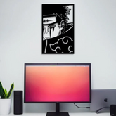 Ruthless Shinobi Leader Pain Silhouette Naruto Wall Art - Bold Anime-Inspired Decor